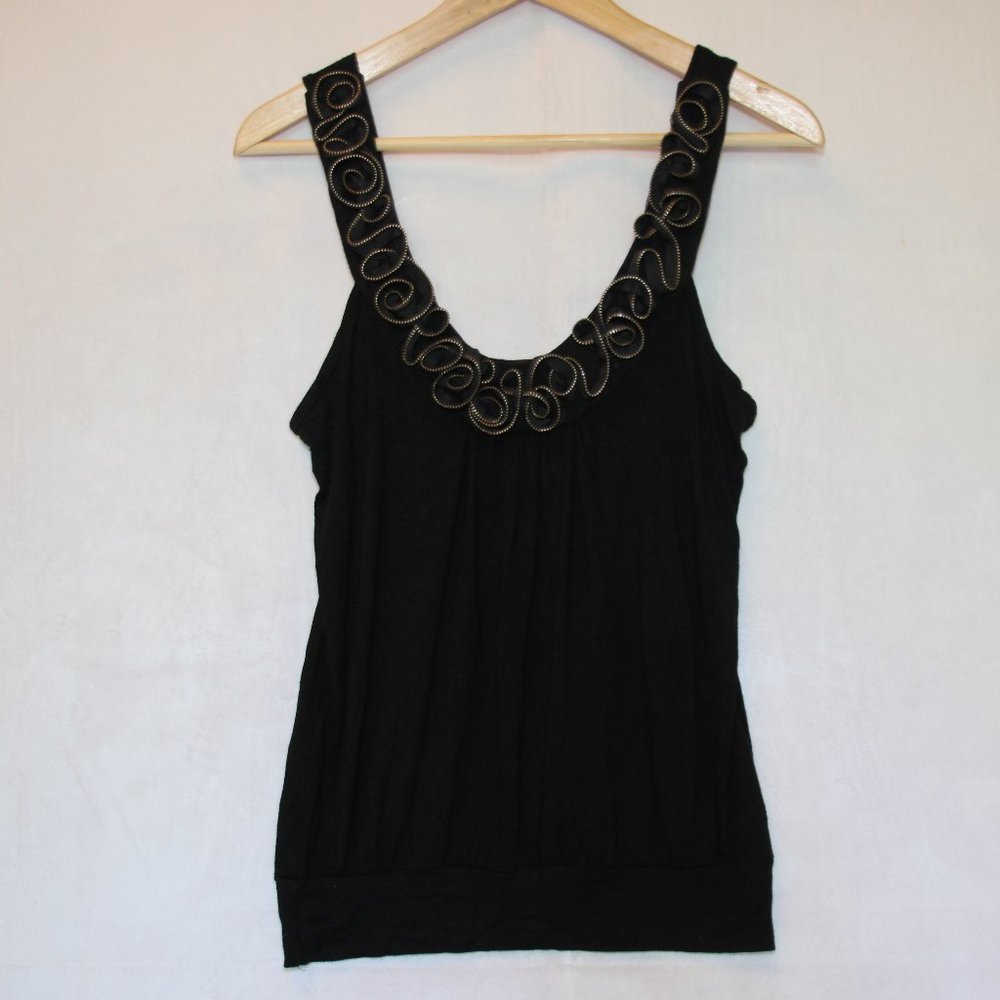Silvergate Sexy Deep V Embellished Cami Tank